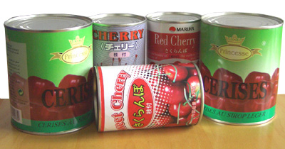 canned cherry