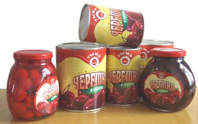 canned cherries